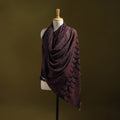 Merino wool natural dyed handwoven hand shawl 08