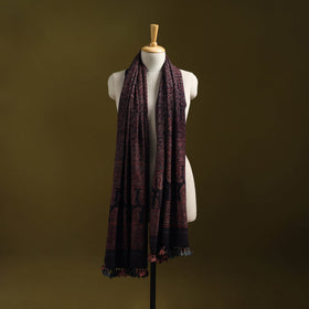 Merino wool natural dyed handwoven hand shawl 08