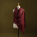 Merino wool natural dyed handwoven hand shawl 09