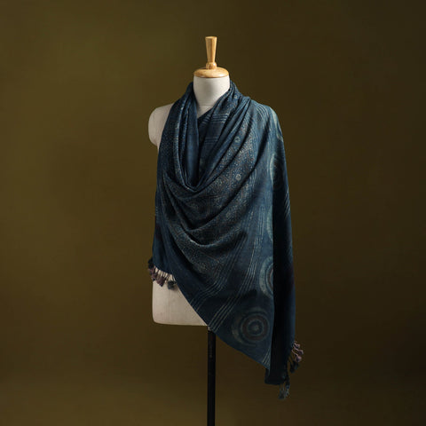 Merino wool natural dyed handwoven hand shawl 10