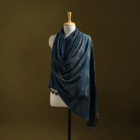 Merino wool natural dyed handwoven hand shawl 10
