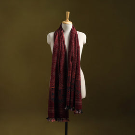 Merino wool natural dyed handwoven hand shawl 11