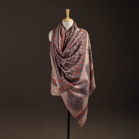 Black - merino wool natural dyed handwoven hand shawl 13