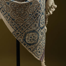 Merino wool natural dyed handwoven hand shawl 14