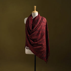 Merino wool natural dyed handwoven hand shawl 15