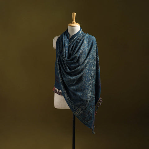 Merino wool natural dyed handwoven hand shawl 16