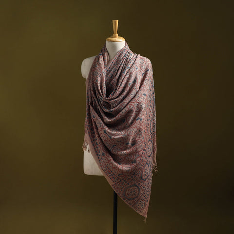 Merino wool natural dyed handwoven hand shawl 17