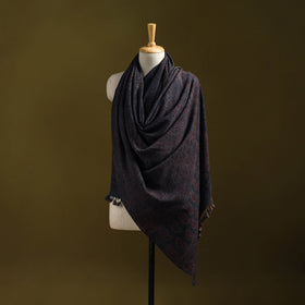 Merino wool natural dyed handwoven hand shawl 18