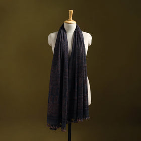Merino wool natural dyed handwoven hand shawl 18