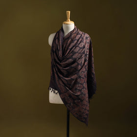 Merino wool natural dyed handwoven hand shawl 19