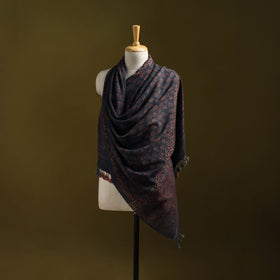 Merino wool natural dyed handwoven hand shawl 20
