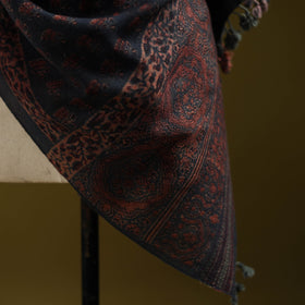 Merino wool natural dyed handwoven hand shawl 20