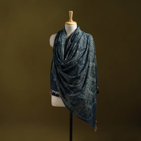 Merino wool natural dyed handwoven hand shawl 21