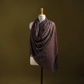 Merino wool natural dyed handwoven hand shawl 22