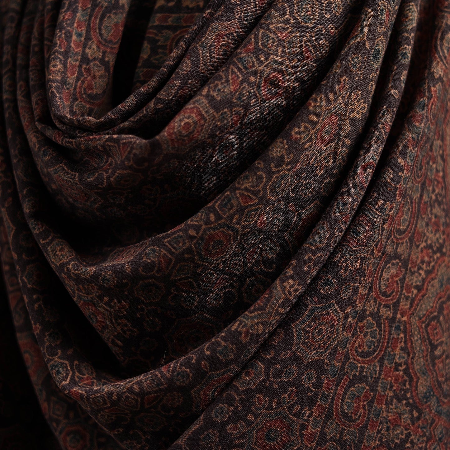 Merino wool natural dyed handwoven hand shawl 22