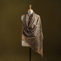 Merino wool natural dyed handwoven hand shawl 23