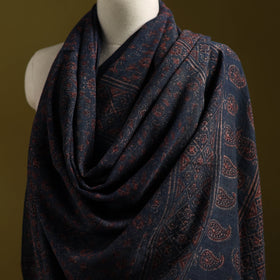 Merino wool natural dyed handwoven hand shawl 24