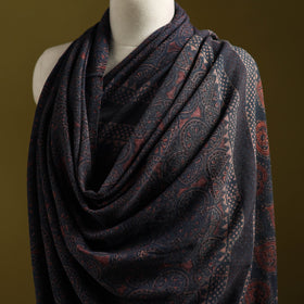 Merino wool natural dyed handwoven hand shawl 25