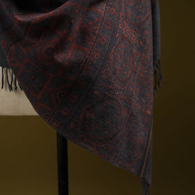 Merino wool natural dyed handwoven hand shawl 26