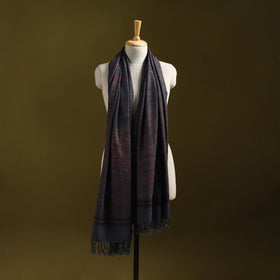 Merino wool natural dyed handwoven hand shawl 26