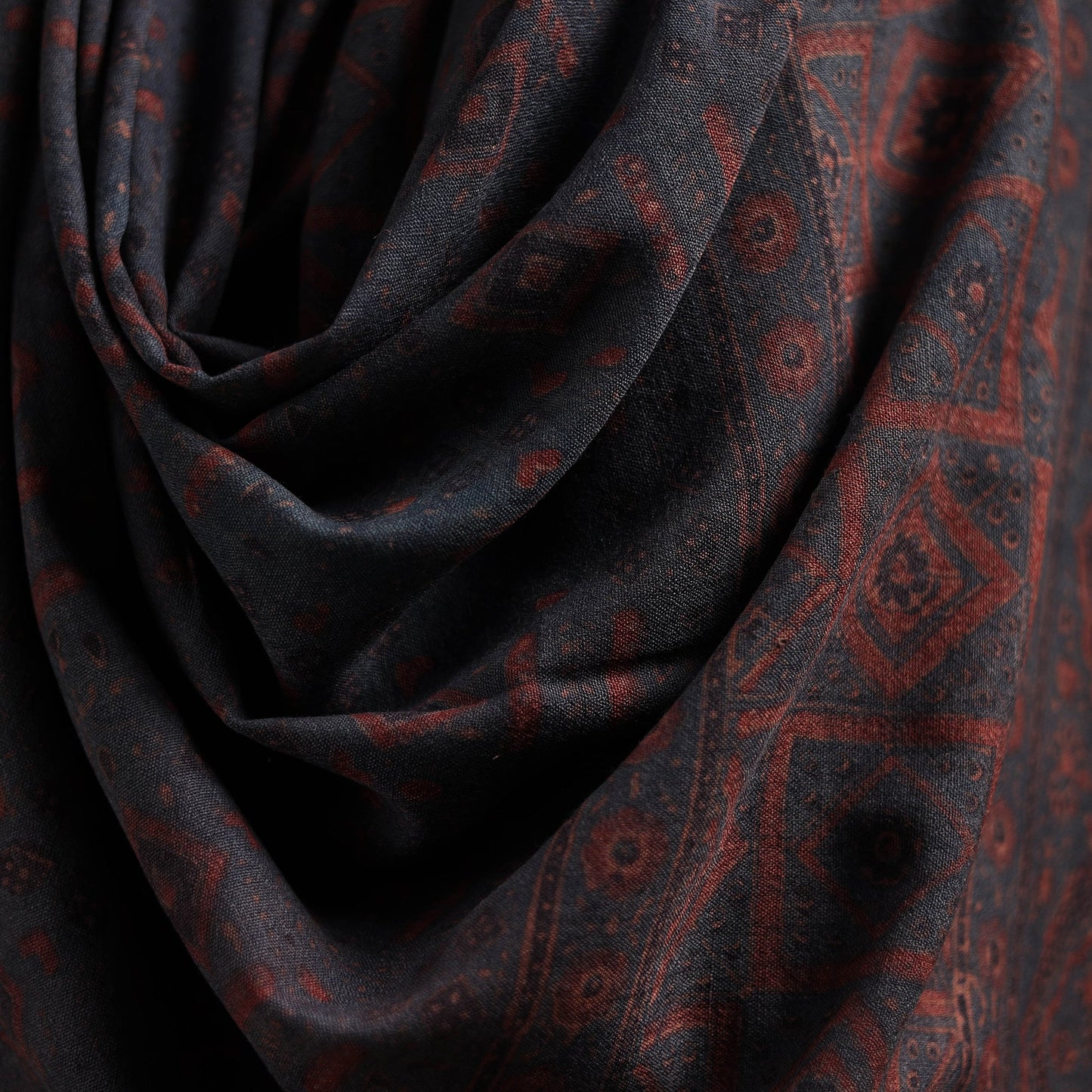 Merino wool natural dyed handwoven hand shawl 26