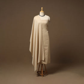 Merino wool plain 3pc unstitched dress material 01