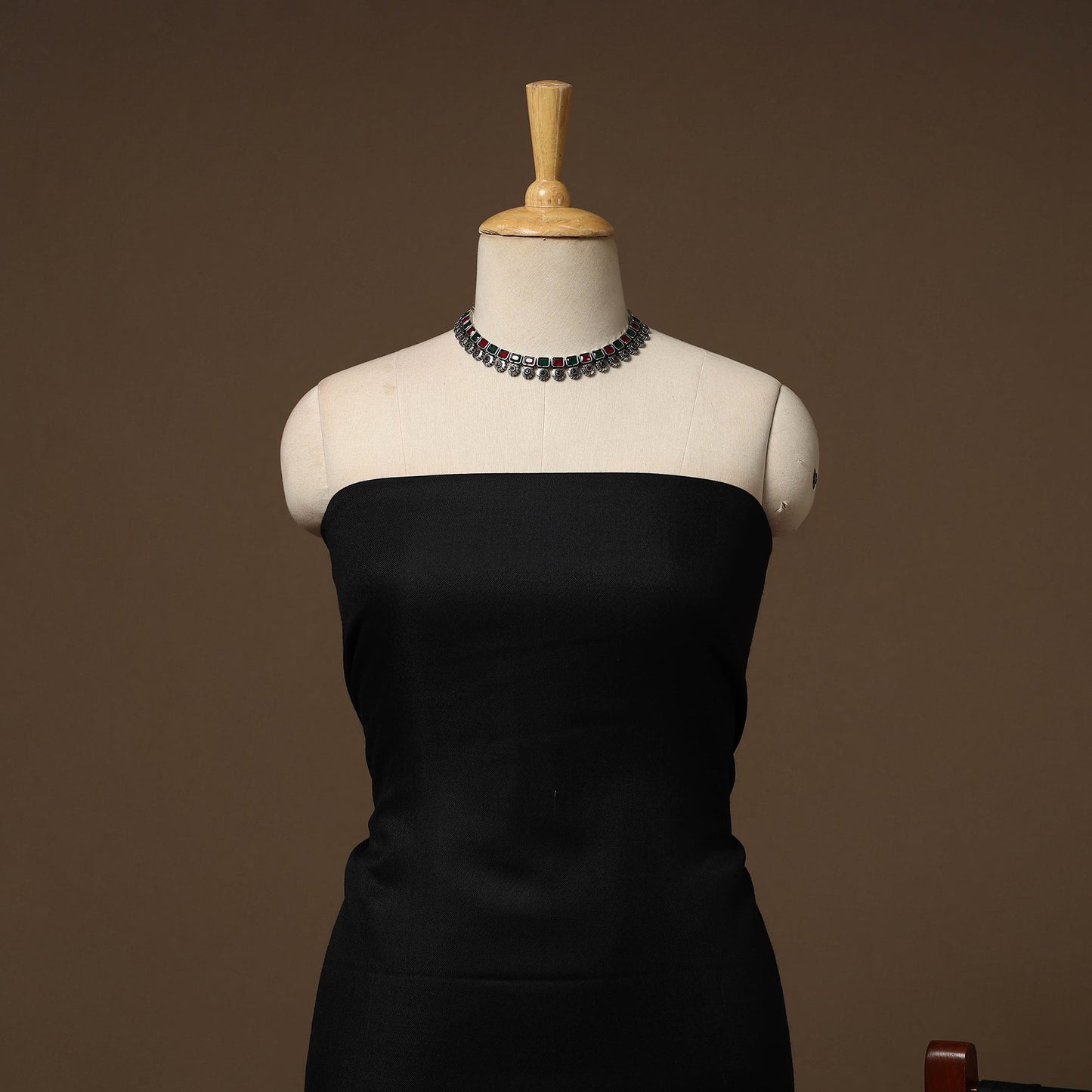 Merino wool plain 3pc unstitched dress material 04