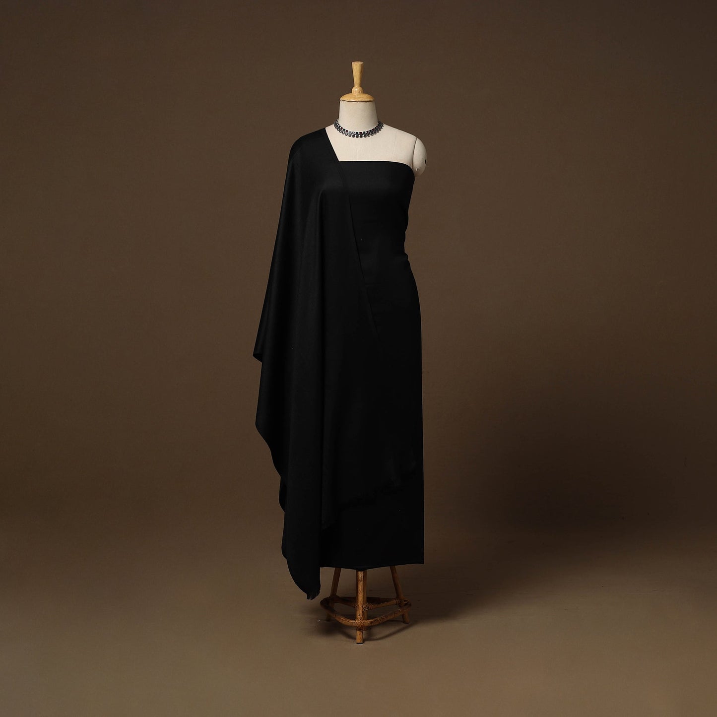 Merino wool plain 3pc unstitched dress material 04