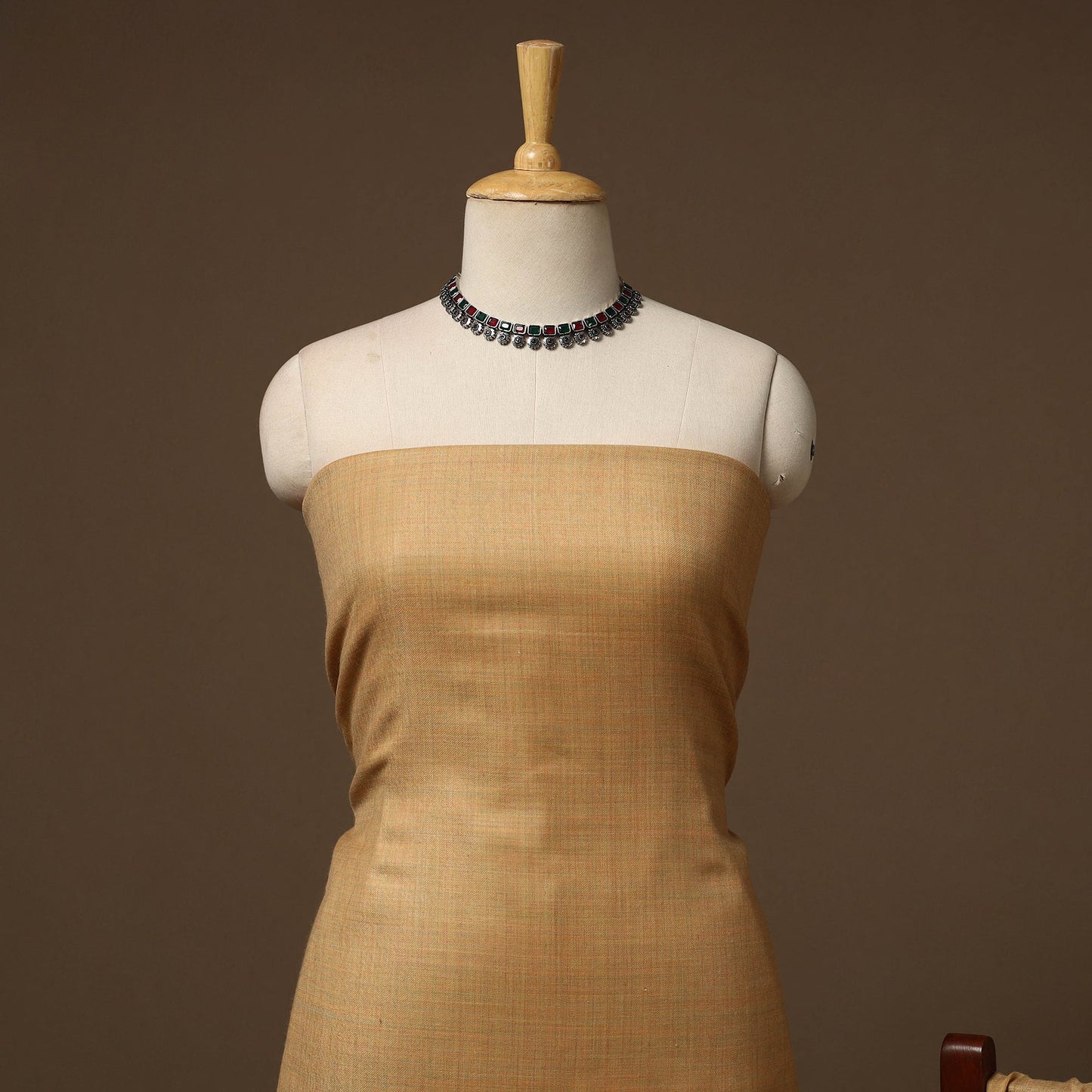 Merino wool plain 3pc unstitched dress material 06