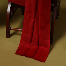 Merino wool plain 3pc unstitched dress material with patch