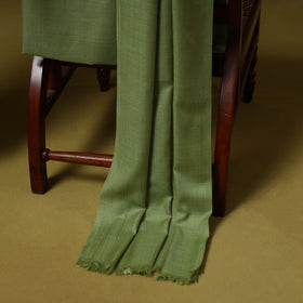 Merino wool plain 3pc unstitched dress material with patch