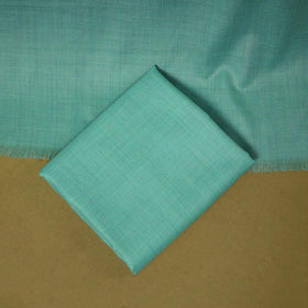 Merino wool plain 3pc unstitched dress material with patch