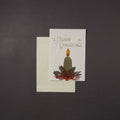 Merry Christmas - Flower Art Handmade Paper Greeting Card 
