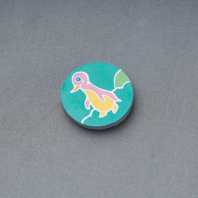  Miniature Handpainted Pine Wood Fridge Magnet 