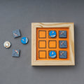  Miniature Handpainted Pine Wood Magnetic Tic Tac Toe 