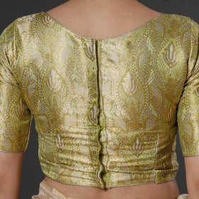 Buy Banarasi Brocade Semi Kinkhab Weave Silk Stitched Blouse Online at iTokri.com