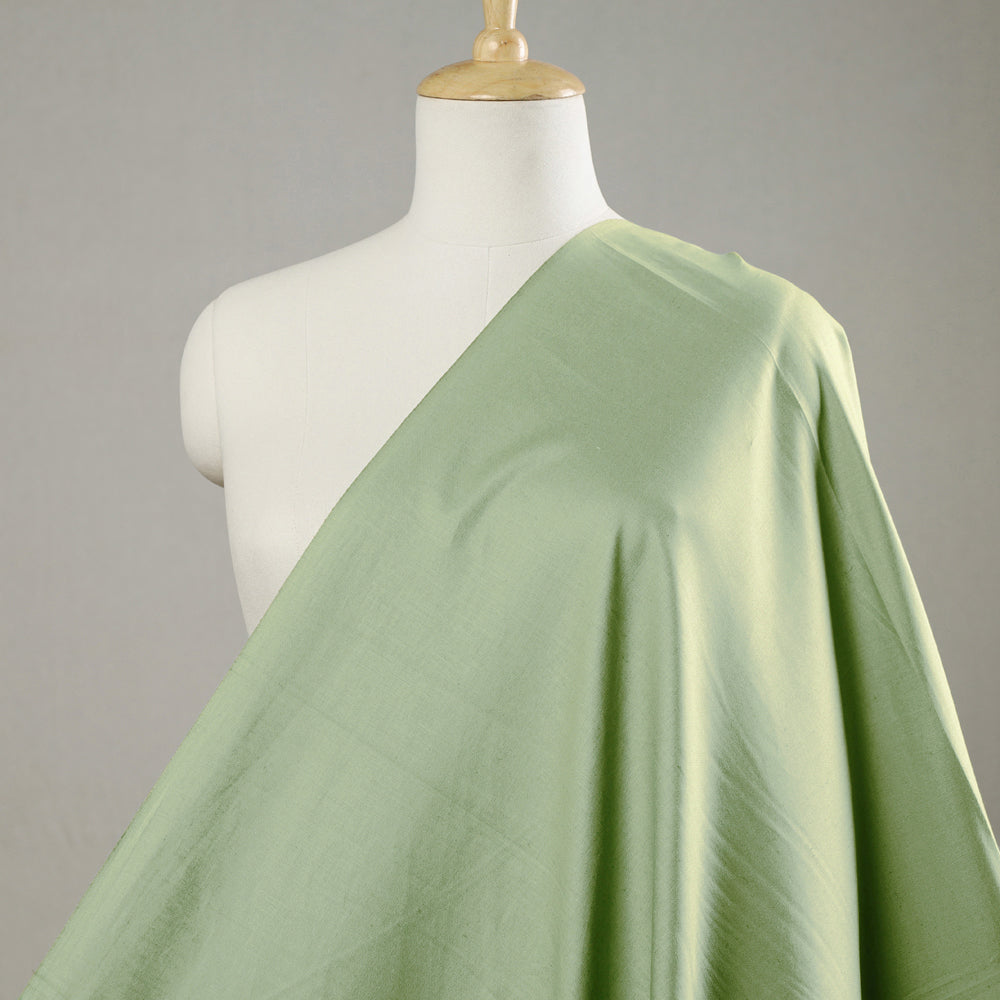  Green Plain Cotton Fabric from Tamil Nadu