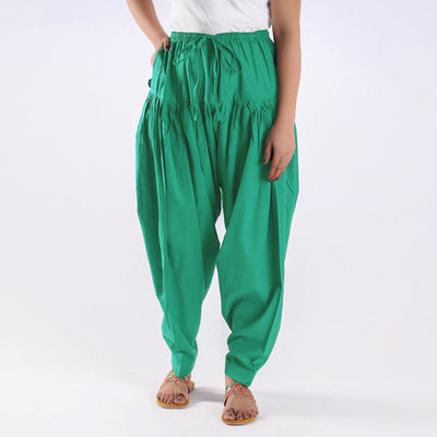  Mint Green Plain Cotton Women Salwar