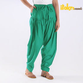  Mint Green Plain Cotton Women Salwar