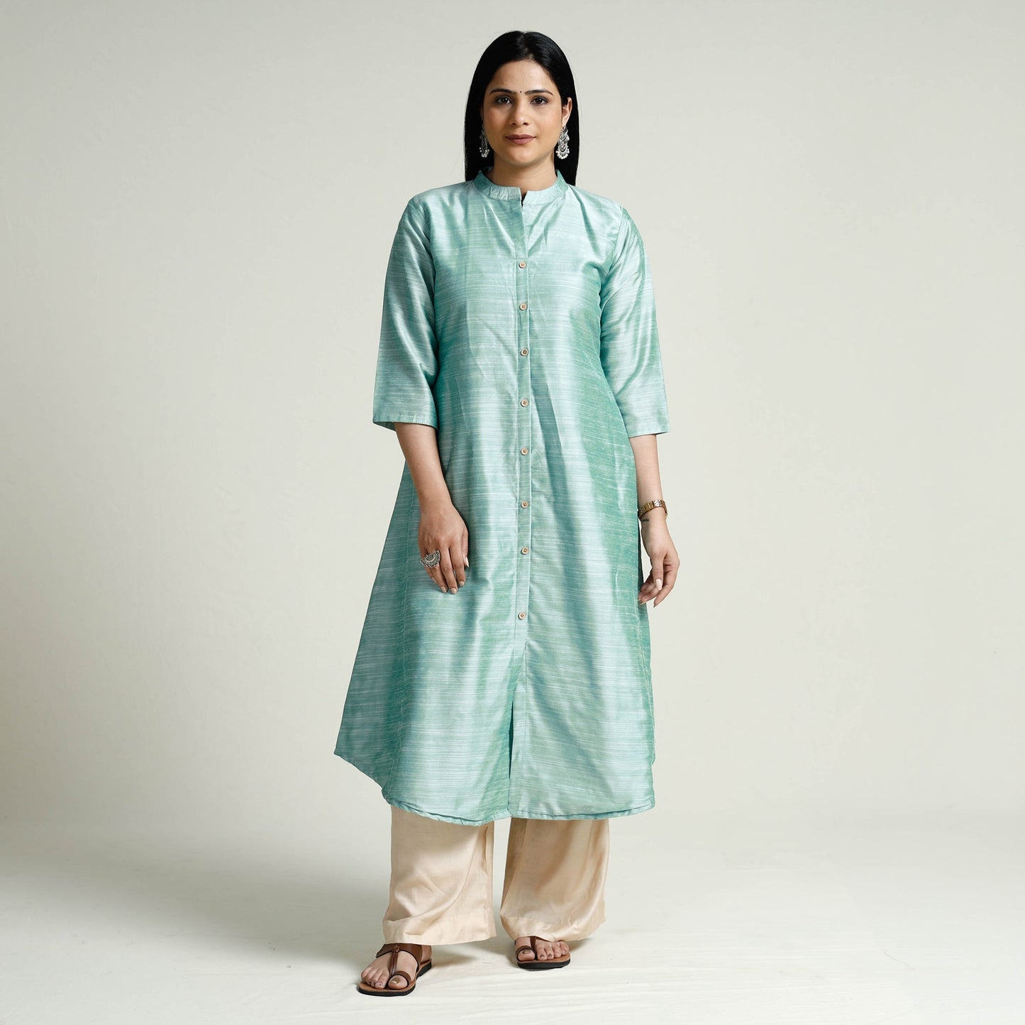 Buy Plain Silk Long Kurta Online at iTokri.com