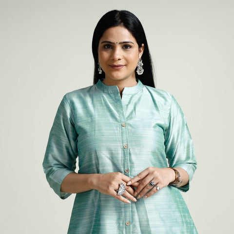 Buy Plain Silk Long Kurta Online at iTokri.com
