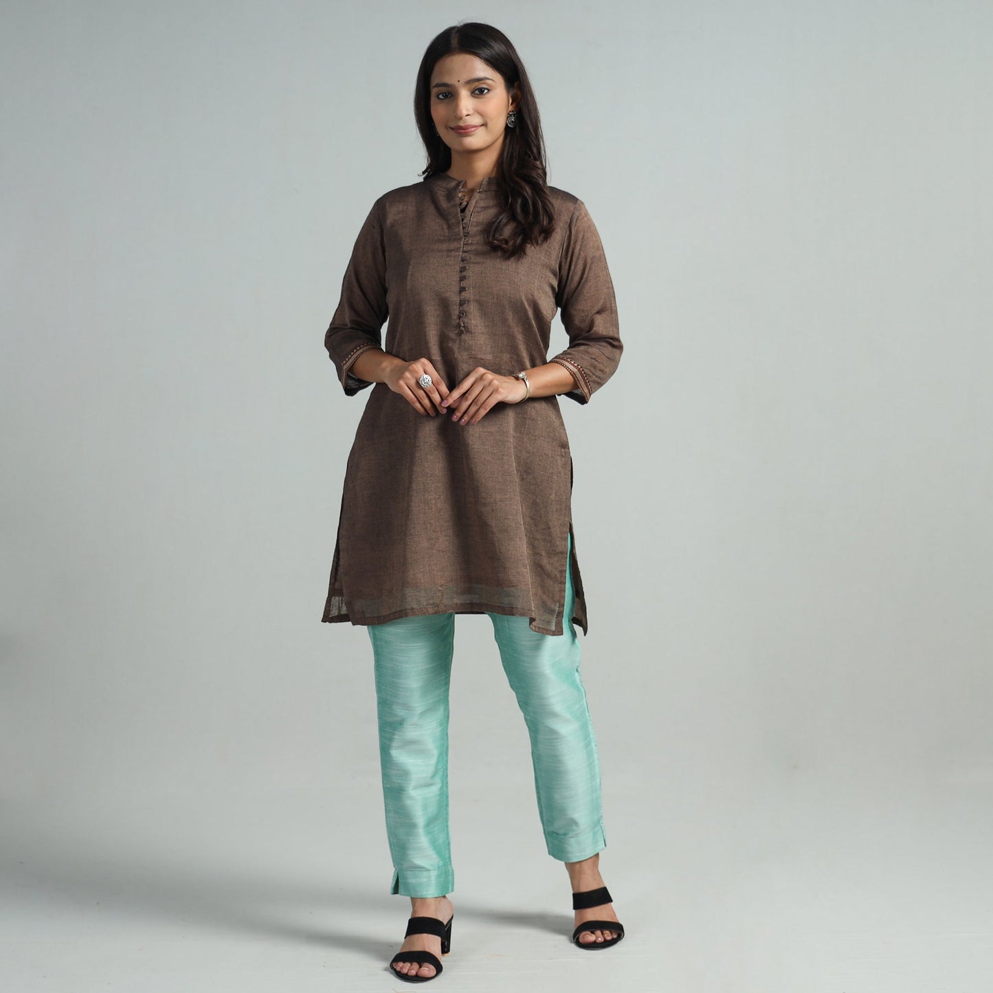  Silk Tapered Casual Pant for Women 04 Online at iTokri.com