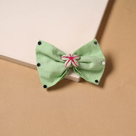 Mirror shell work women’s bow hair clip 09 - handcrafted