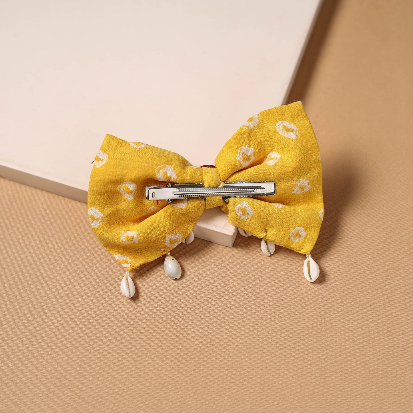 Mirror shell work women’s bow hair clip 13 - handcrafted