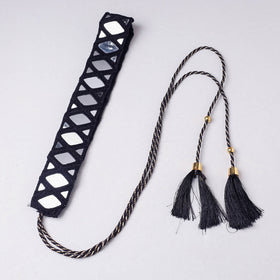  Mirror & Seashell Work Kutch Embroidery Dori Waist Belt / Kamarbandh 