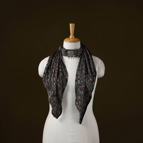 Modal silk pendant necklace scarf 37 - handcrafted