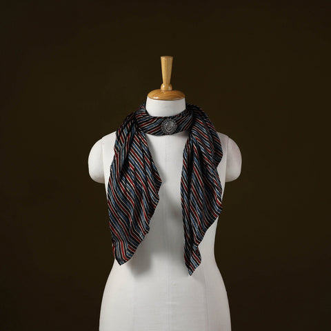 Modal silk pendant necklace scarf 49 - handcrafted