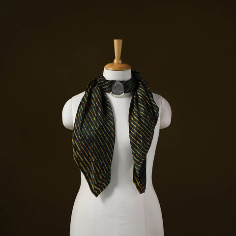 Modal silk pendant necklace scarf 55 - handcrafted