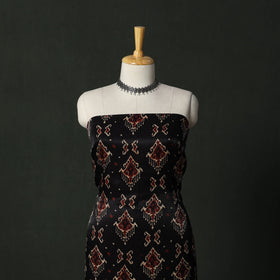 Modal silk hand block bagru print 2pc unstitched dress