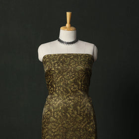 Modal silk hand block bagru print 2pc unstitched dress